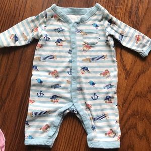 Dog nautical /pirate onesie